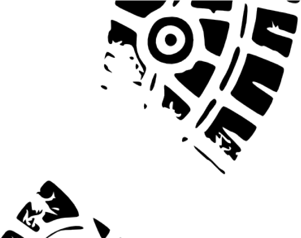 Shoe Print Cliparts - Shoe Print Clip Art (640x480), Png Download