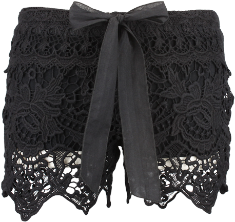 Liking The Lace Shorts - Scarf (467x700), Png Download