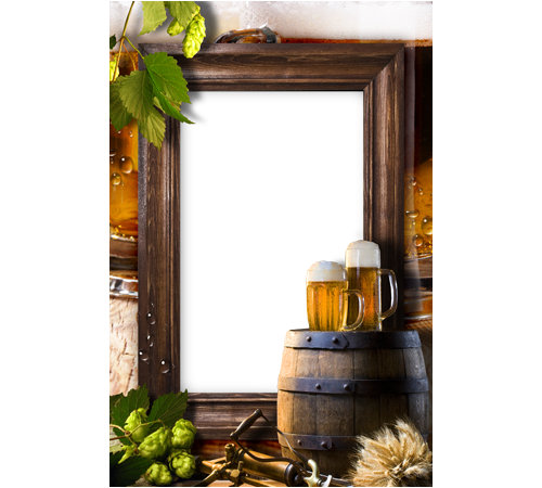 Cerveja Moldura Para Fotos Png (500x450), Png Download