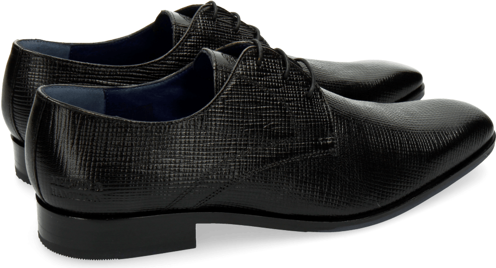 Derby Shoes Rico 1 Venice Haina Print 316 Black - Vans Low Top Black (1024x1024), Png Download
