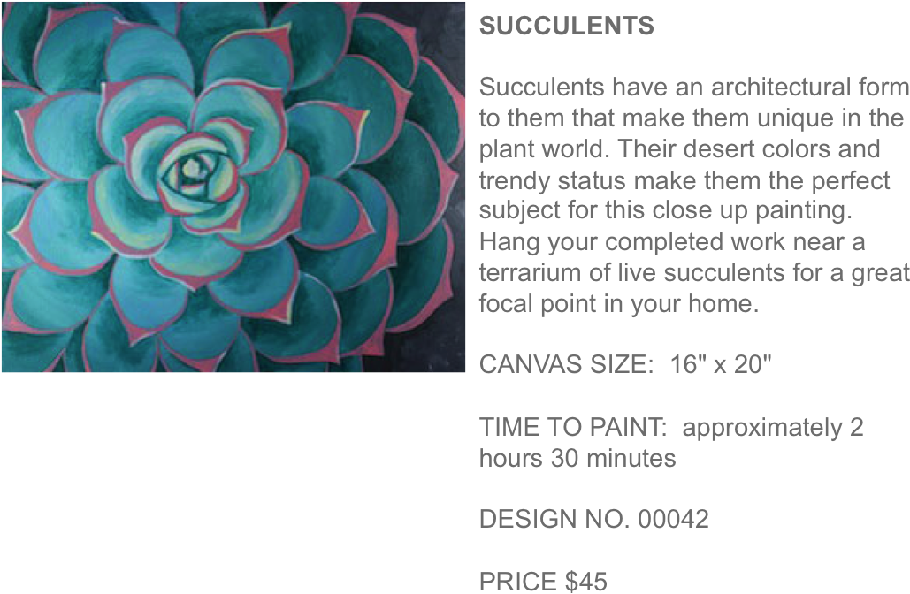 Succulents Popup Paint Studio - White Mexican Rose (1051x688), Png Download