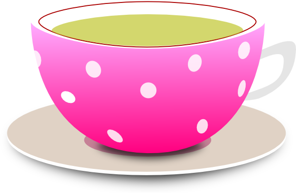 Teacup Clip Art At Clker - Tea Cup Clipart (600x394), Png Download