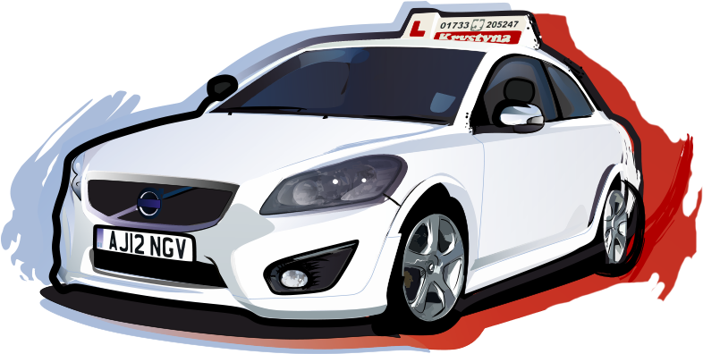 Krystyna Car - Driving School Car Png (790x420), Png Download