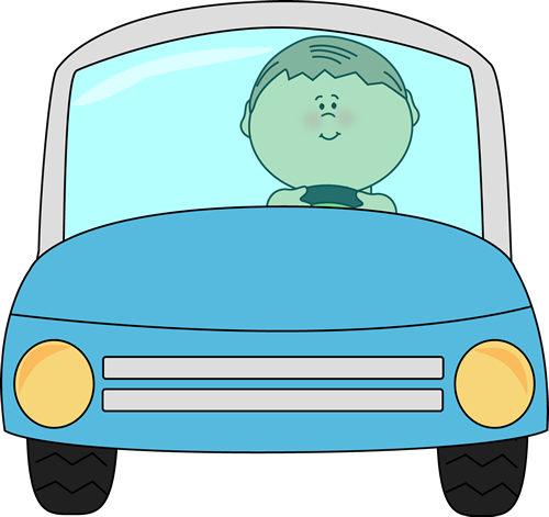 Driving Car Clip Art (500x471), Png Download