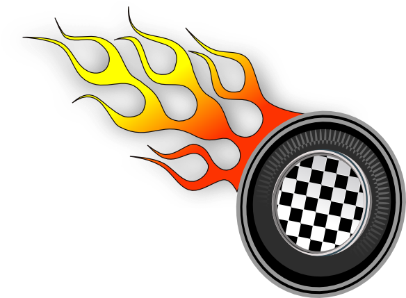 Tire Clipart Hot Wheel - Race Track Clip Art (600x444), Png Download