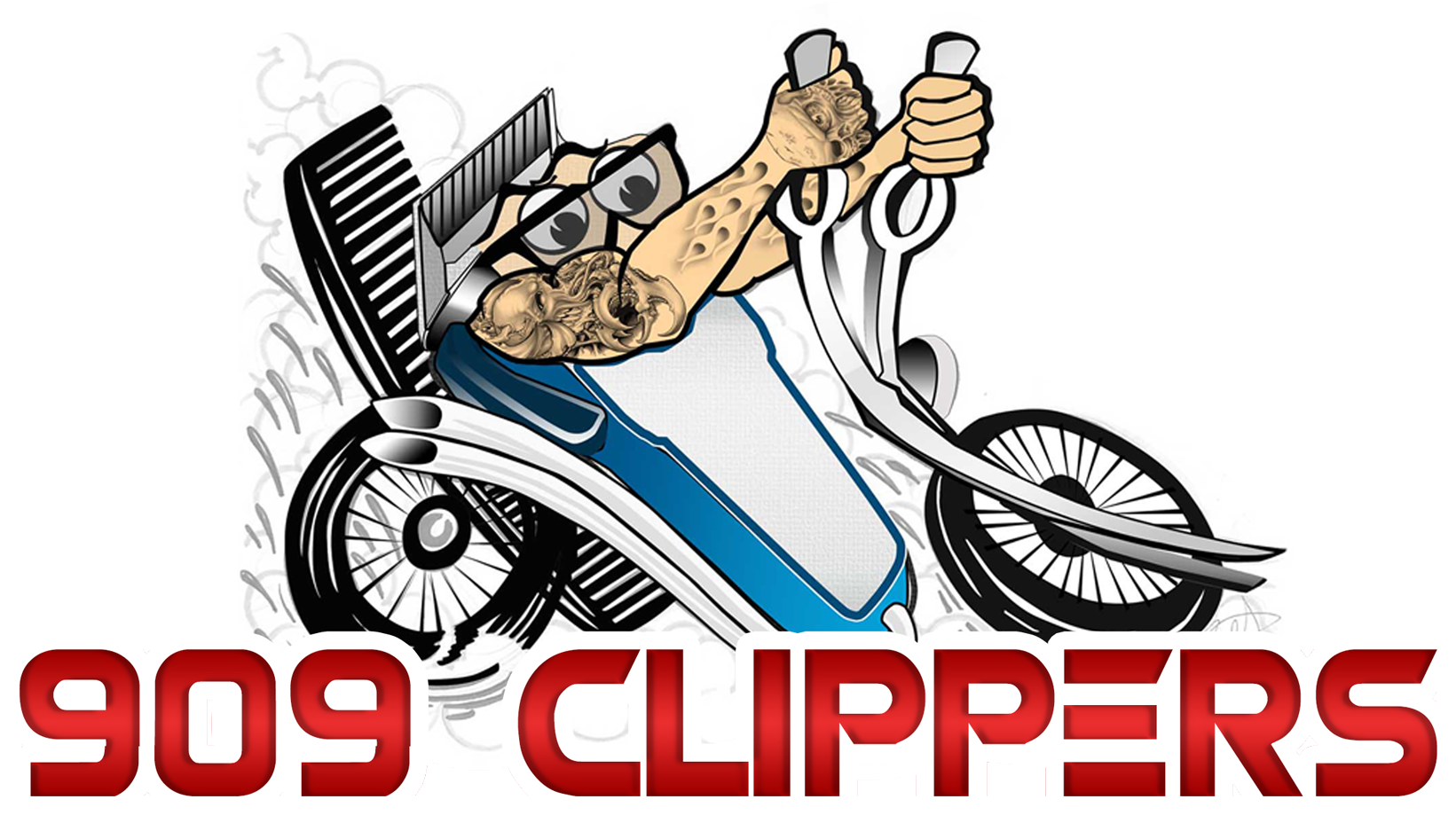 Download HD Welcome To 909 Clippers Barber Shop - Best Logo For Barber Shop  Transparent PNG Image - NicePNG.com, image size:1641x919