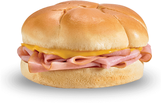Smoked Ham & Cheese - Ham And Cheese Sandwich (550x473), Png Download