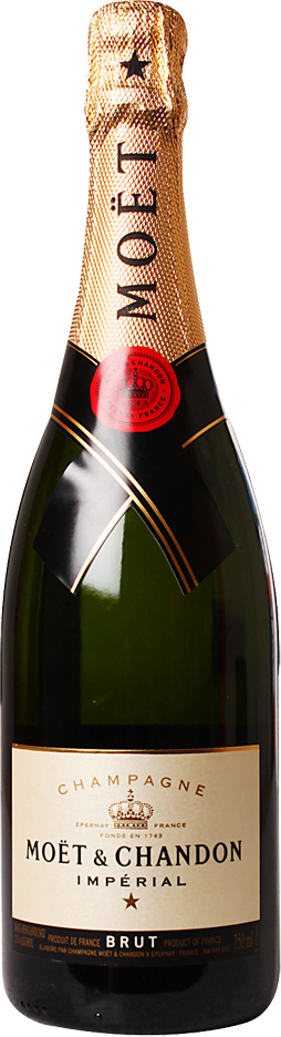 Moet & Chandon Imperial Champagne - Moet & Chandon Imperial Brut Rose (254x936), Png Download