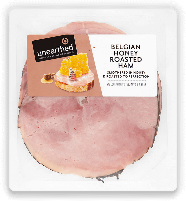 Unearthed Belgian Honey Roasted Ham - Unearthed Belgium Honey Roasted Ham, 4 Slices (1024x852), Png Download