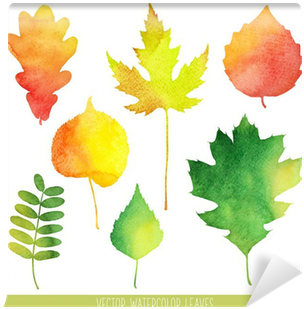 Fall Leaves Water Color (400x400), Png Download