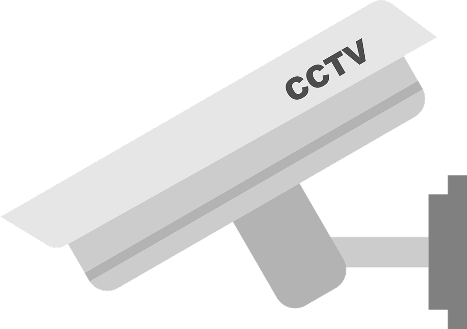 Cctv Camera Clipart Png Download - Cctv Warning (960x677), Png Download