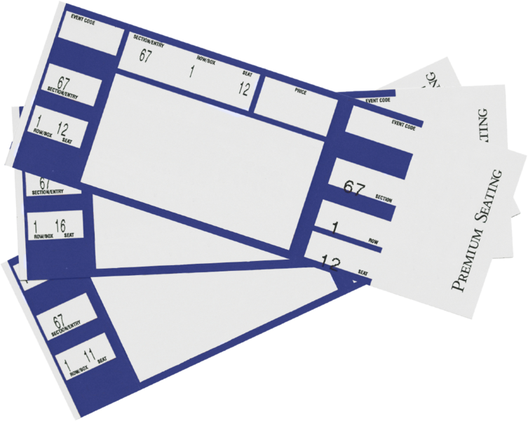 Share This Image - Blank Concert Ticket Png (753x600), Png Download