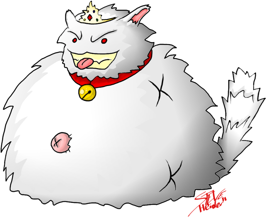 Fat Cat Princess - Fat Princess Cat (1000x900), Png Download