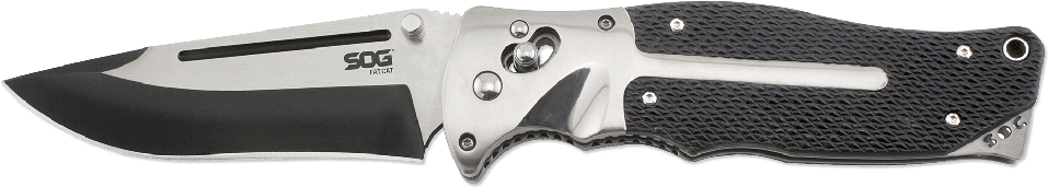 Engraving - Sog Fatcat Pocket Knife (979x402), Png Download
