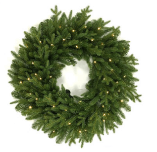 Undecorated Wreaths - Christmas Wreath Plain (350x350), Png Download