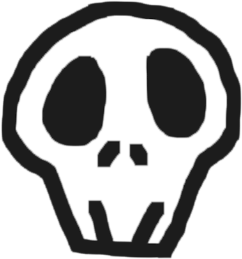 Skully Skull Brush - Skull Doodle Png (490x490), Png Download