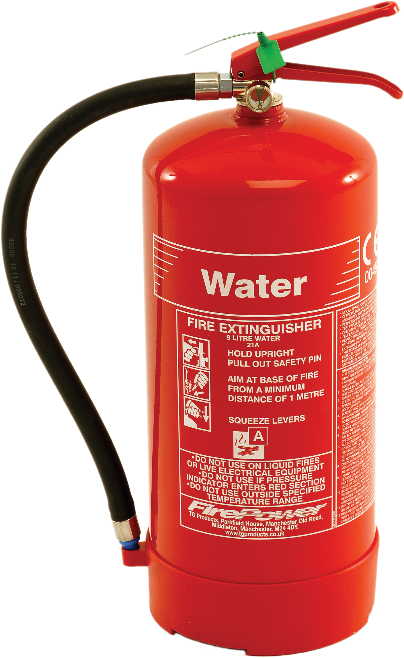 9l Water Fire Extinguisher (2330x2330), Png Download