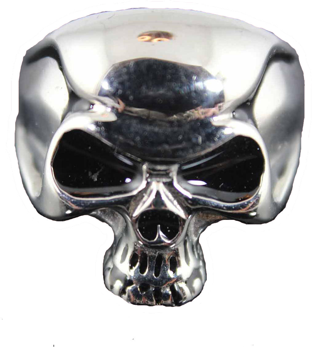 Vance Stainless Steel Men's Punisher Skull Ring - Stainless (1200x1200), Png Download
