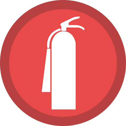 Co2 Fire Extinguisher Singapore - Fire Extinguisher Logo Png (420x420), Png Download