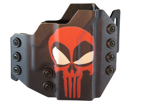 Punisher Deadpool Skull - Buckle (498x373), Png Download