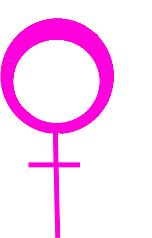 Female Symbol - Circle (800x600), Png Download