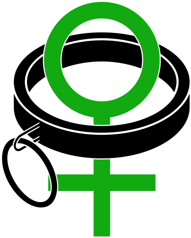 Bdsm Collar Female Symbol - Bdsm Symbol Png (418x514), Png Download