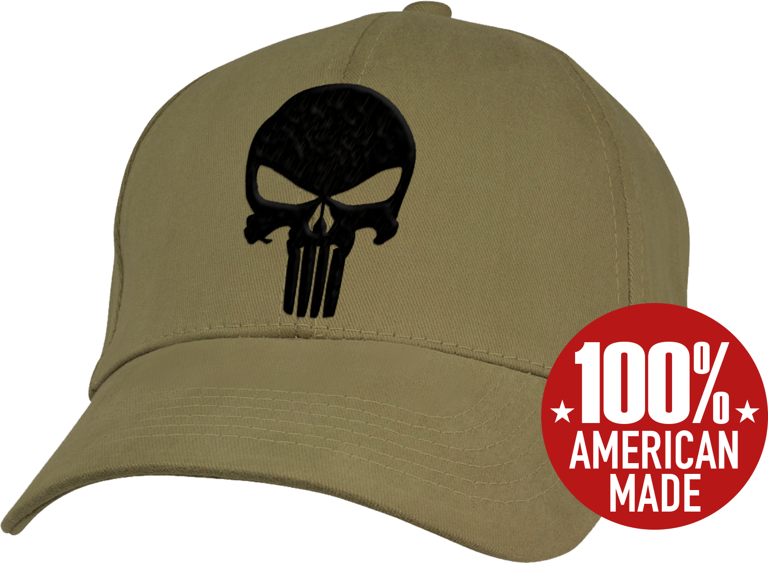 Punisher Skull Cap Khaki - Punisher Skull (1856x1199), Png Download