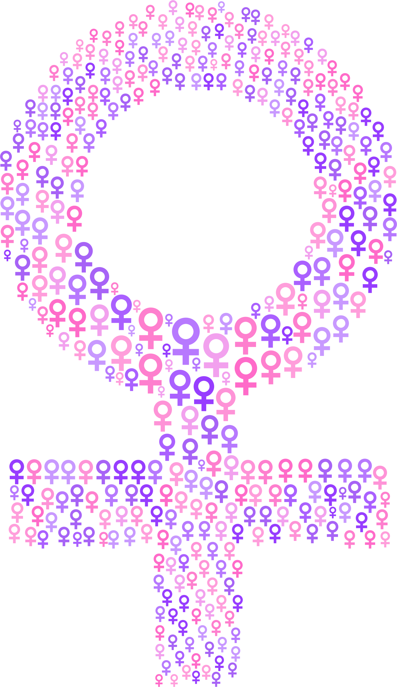 This Free Icons Png Design Of Female Symbol Fractal (1346x2328), Png Download