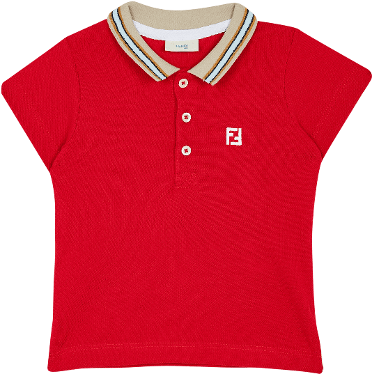 Red Contrast Collar Polo Shirt - Polo Shirt (600x800), Png Download