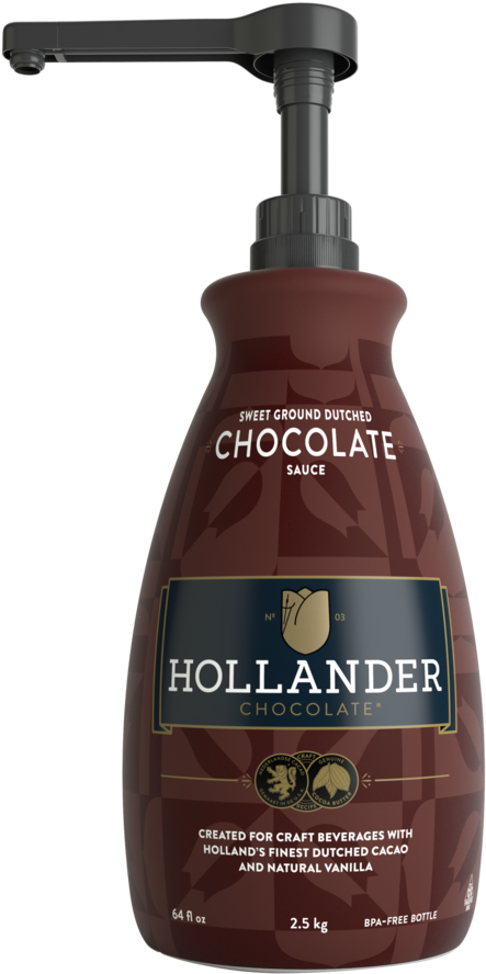02 Hollander Chocolate-pump - Hollander Chocolate Sauce (1000x1000), Png Download