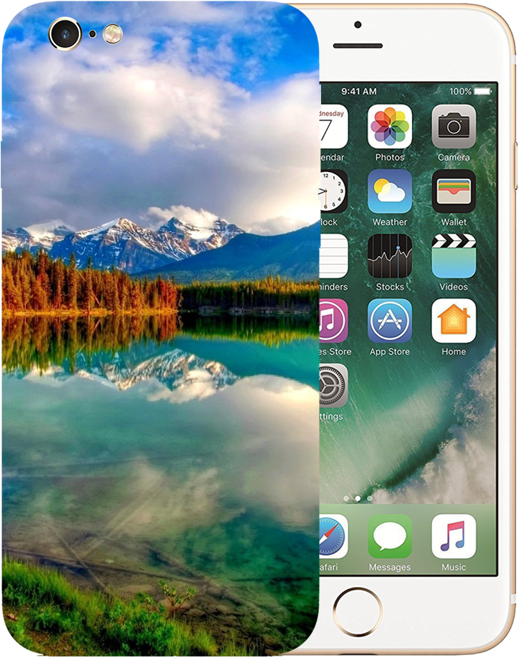 Nature Poster Printed Case Cover For Iphone 6 By Mobiflip - Iphone Mobile Png Img (1000x1000), Png Download