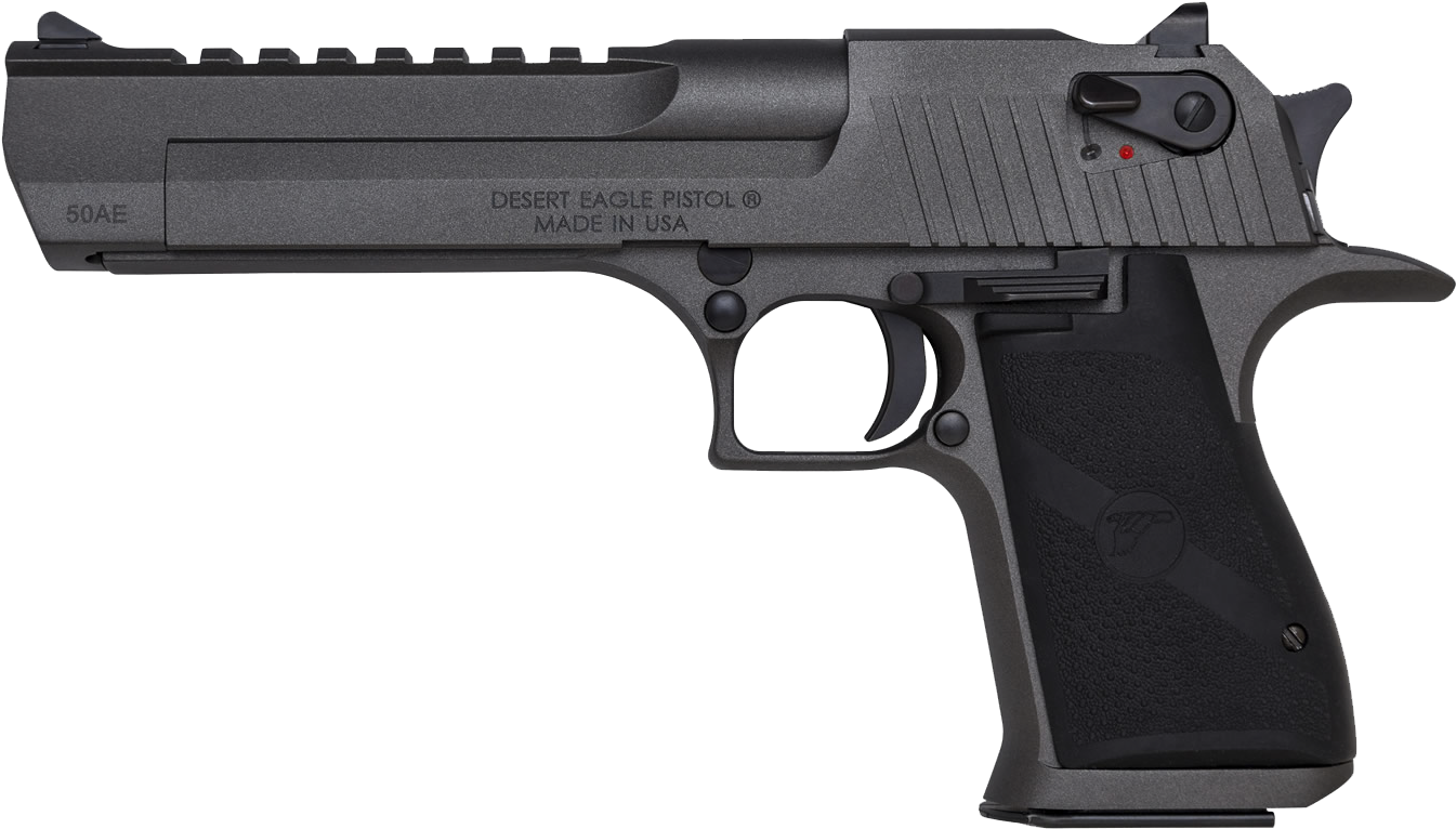 D-50 - Desert Eagle 50 Ae With Muzzle Brake (1350x900), Png Download