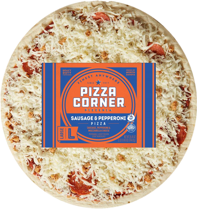 Pizza Corner - 10" Flavors - Pizza Corner Taco Pizza (684x720), Png Download