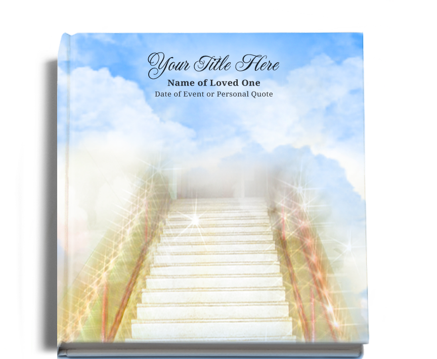 Stairway Funeral Guest Book - Greeting Card (864x710), Png Download