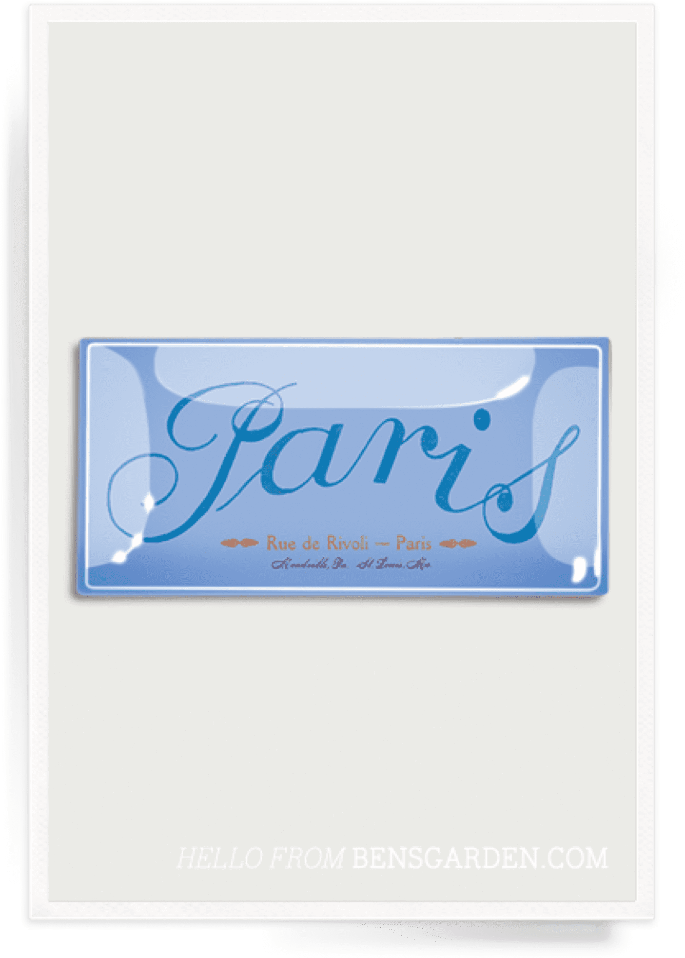 Bens Garden - Calligraphy (1345x1920), Png Download