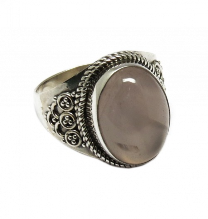 Ring Rose Quartz - Titanium Ring (667x700), Png Download