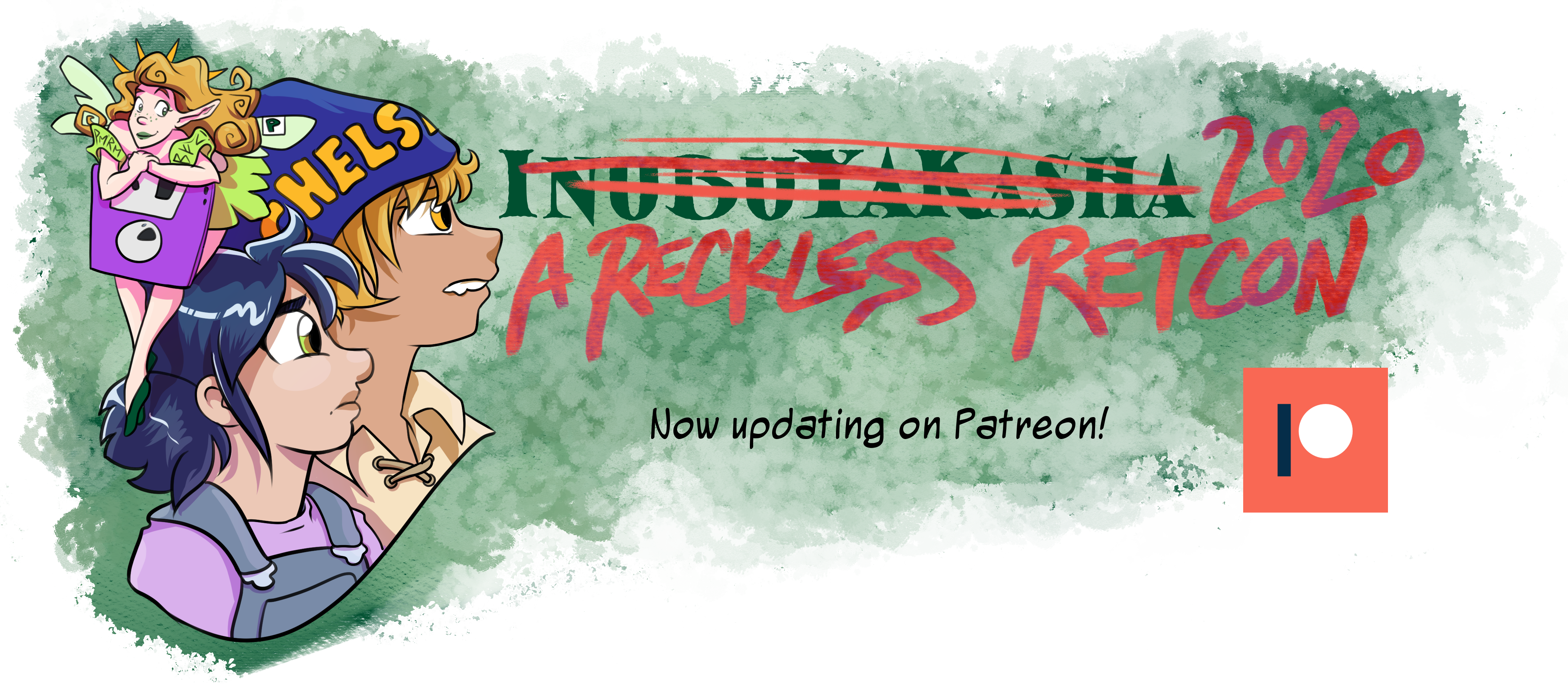Reckless Retcon Part One - Cartoon (4224x1855), Png Download