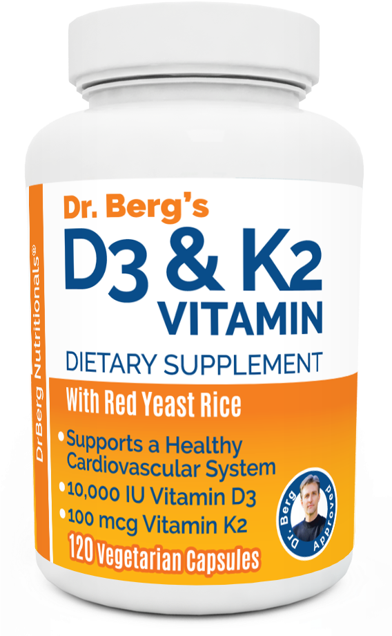 Berg's D3 & K2 Vitamin - Vitamin K2 Dr Berg (567x992), Png Download