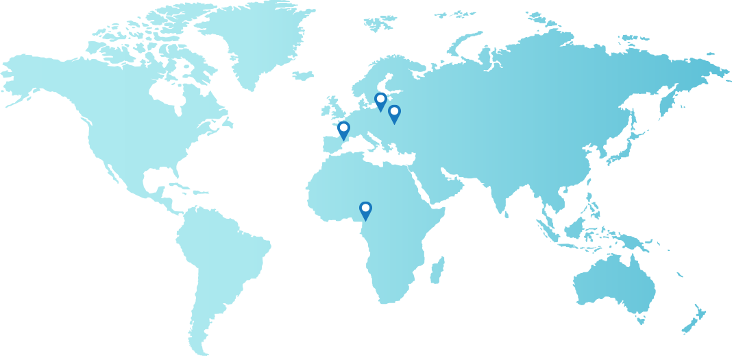 Invall - Vector World Map Flat (1068x519), Png Download