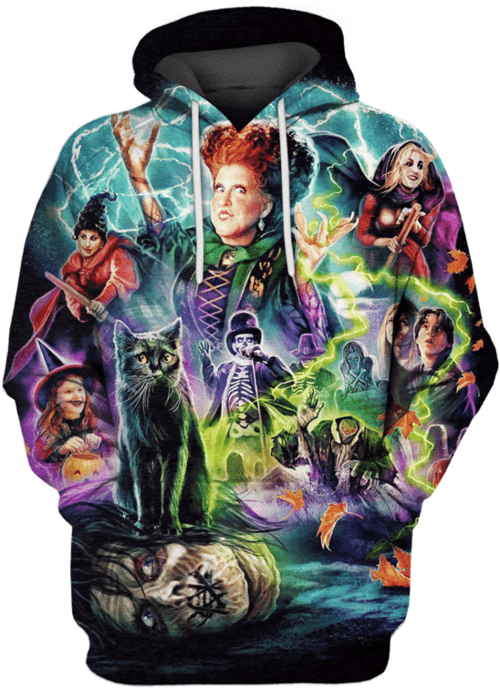 3d Hocus Pocus Hoodie - Hocus Pocus 3d Hoodie (800x799), Png Download