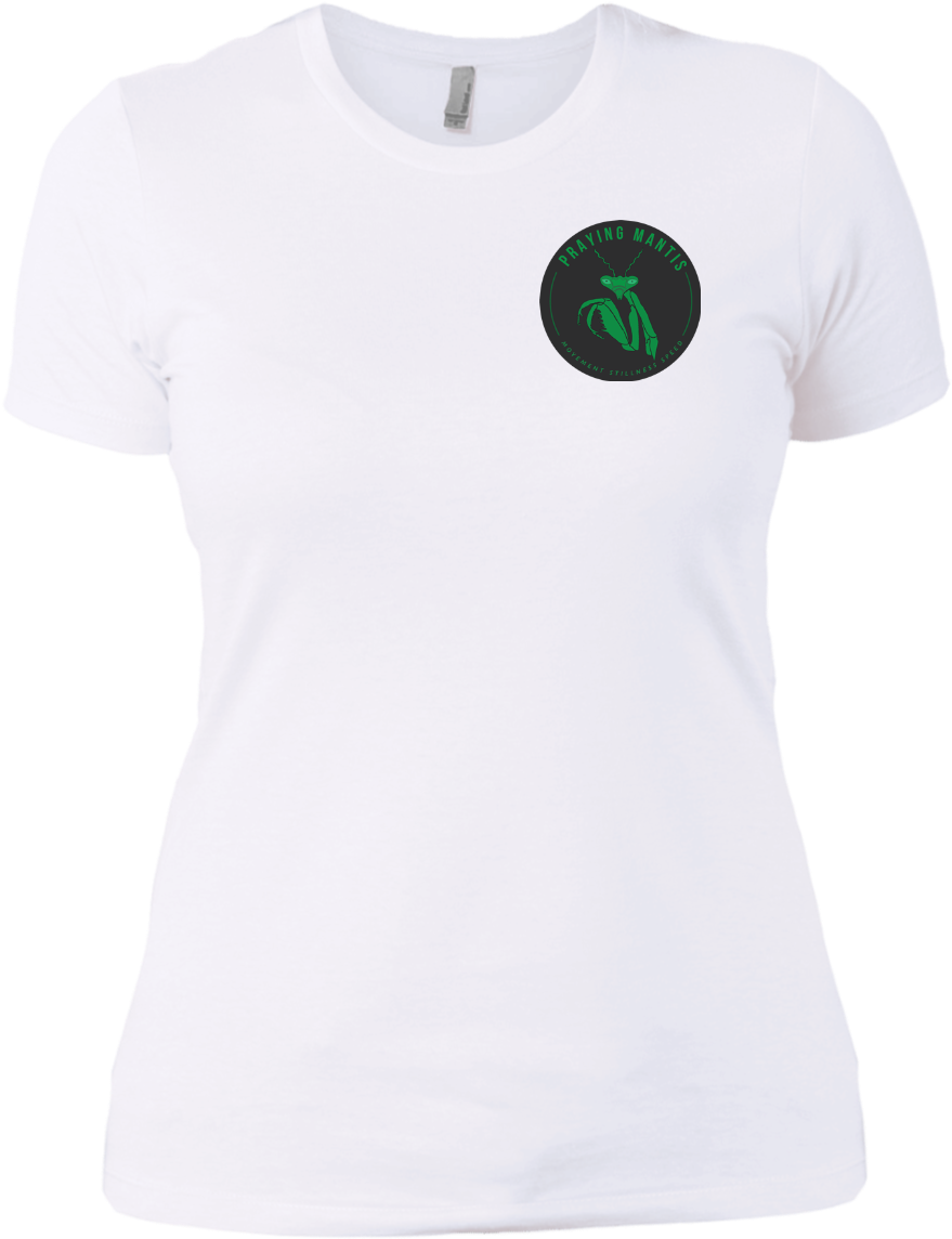 Praying Mantis Ladies' Boyfriend T-shirt - Active Shirt (1155x1155), Png Download