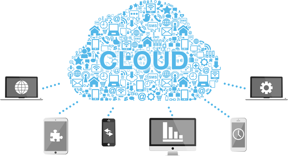 Light Up Your Business With Cloud Technology - Diagram (1000x541), Png Download