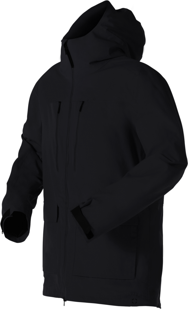 Hooded Jacket Men Png Image - Mens Black Jacket Hood (625x1024), Png Download